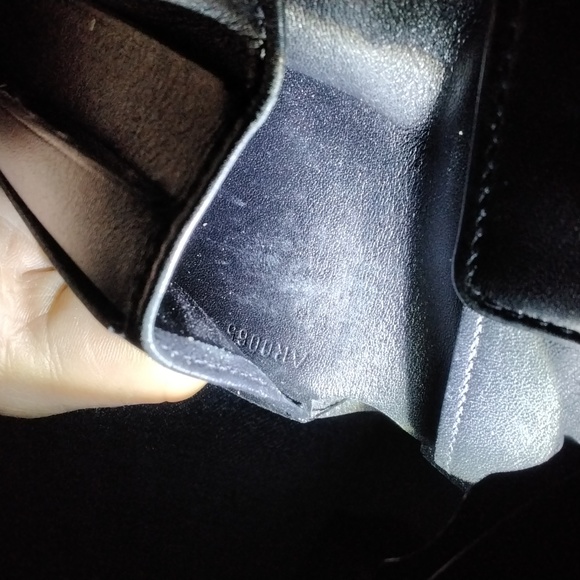 LOUIS VUITTON: "2005"; PORTEFEUILLE MARCO BIFOLD NOMADE LEATHER WALLET, #AR0065. - Picture 2 of 12